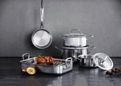 3-ply Grydesæt - 7 Dele -Cook & Baker 3990 30c342dc b25c 4468 993c d8c7927fdcb4